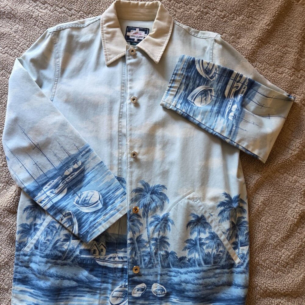 RALPH LAUREN Naval Supply Company Barn Jacket Nautical Palm